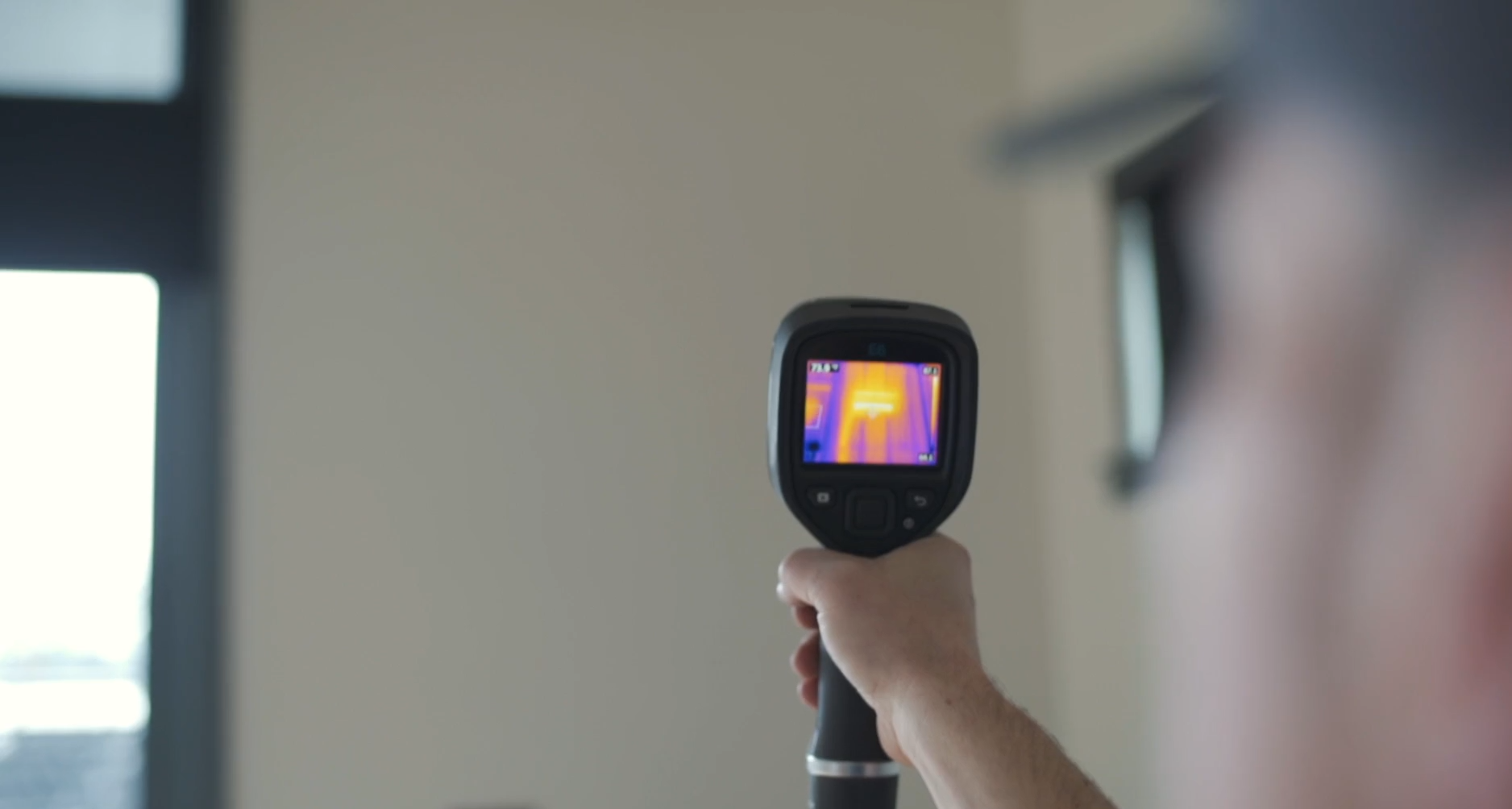 inspector using thermal imaging technology
